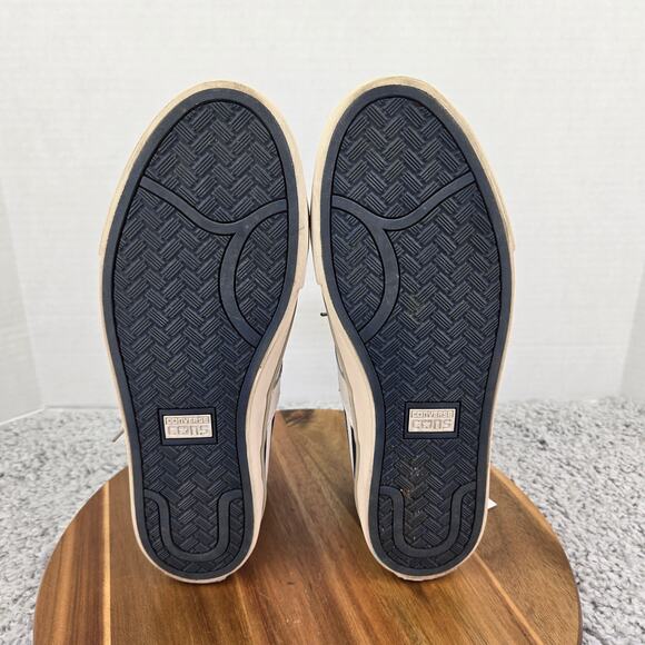 Converse Pro Leather Vulc Mid White Blue Red Striped Casual Y2K Sneaker Mens 9 - Picture 8 of 12